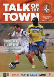 Programme: Luton Town FC vs Staines Town (3rd Dec 2013)