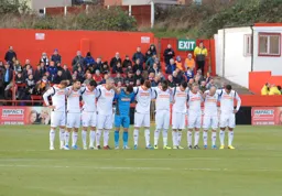 The Hatters line up at the start