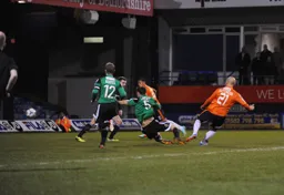 Luke Guttridge strikes to give Luton an early lead
