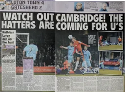 Match Report: Luton Town FC vs Gateshead (21st Dec 2013)