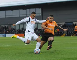 Andre Gray takes a shot