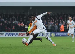 Pelly-Ruddock Mpanzu being strong in midfield