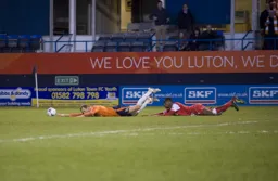 A penalty is awarded after Paul Benson is fouled