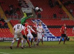 Pressure on the Imps goalkeeper