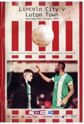 Programme: Lincoln City vs Luton Town FC (4th Jan 2014)