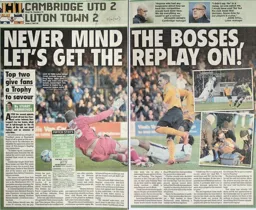 Match Report: Cambridge United vs Luton Town FC (11th Jan 2014)