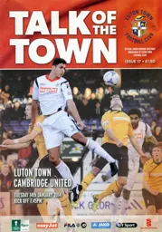 Programme: Luton Town FC vs Cambridge United (14th Jan 2014)