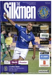 Programme: Macclesfield Town vs Luton Town FC (11th Feb 2014)