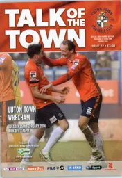 Programme: Luton Town FC vs Wrexham (25th Feb 2014)