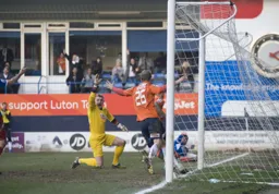 Paul Benson wheels away in celebration