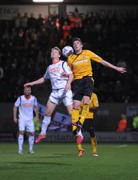 Cameron McGeehan challenges in the air