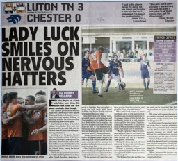 Match Report: Luton Town FC vs Chester FC (22nd Mar 2014)