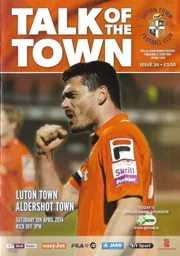Programme: Luton Town FC vs Aldershot Town (5th Apr 2014)