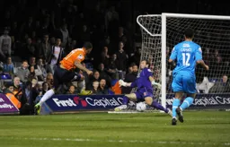 Andre Gray comes close to scoring