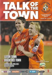Programme: Luton Town FC vs Braintree Town (12th Apr 2014)