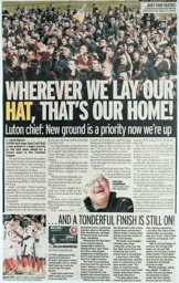 Match Report: Welling United vs Luton Town FC (19th Apr 2014)