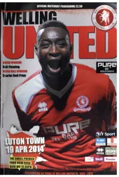 Programme: Welling United vs Luton Town FC (19th Apr 2014)