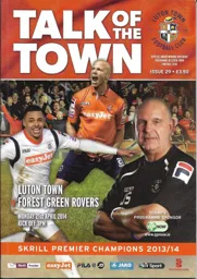 Programme: Luton Town FC vs Forest Green Rovers (21st Apr 2014)