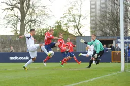 Andre Gray goes for goal