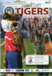Programme: Hyde vs Luton Town FC (26th Apr 2014)
