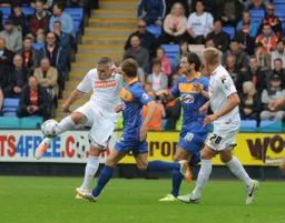 Steve McNulty clears the danger