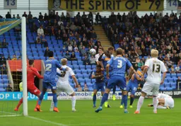 Alex Lacey is closest to the cross