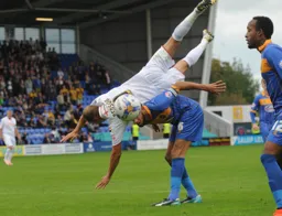 Paul Benson takes a tumble