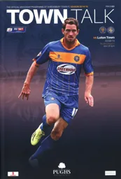 Programme: Shrewsbury Town vs Luton Town FC (30th Aug 2014)