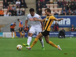 Curtley Williams wins a midfield challenge