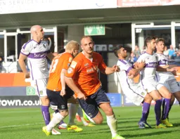 Jake Howells sees his penalty saved but wheels away after netting the rebound