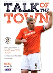 Programme: Luton Town FC vs Northampton Town (25th Oct 2014)