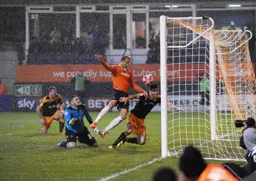 Paul Benson heads home