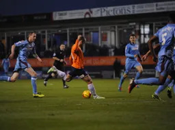 Ricky Miller about to score