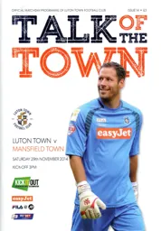 Programme: Luton Town FC vs Mansfield Town (29th Nov 2014)