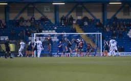 Captain Steve McNulty and co defending a corner