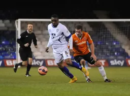 Andy Drury sticks to his man