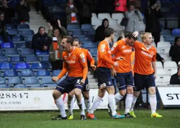 Luke Wilkinson celebrates his goal