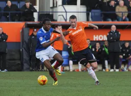 Andy Drury fends off a challenge