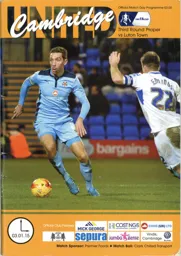 Programme: Cambridge United vs Luton Town FC (3rd Jan 2015)