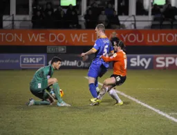 Luke Rooney gets blocked off