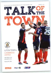Programme: Luton Town FC vs Cambridge United (31st Jan 2015)