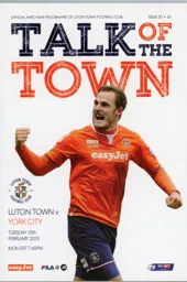 Programme: Luton Town FC vs York City (10th Feb 2015)