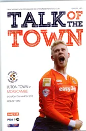 Programme: Luton Town FC vs Morecambe (7th Mar 2015)