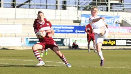 Mark Cullen volleys towards goal