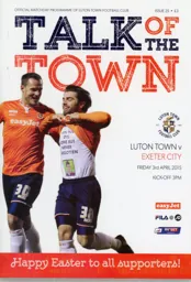 Programme: Luton Town FC vs Exeter City (3rd Apr 2015)