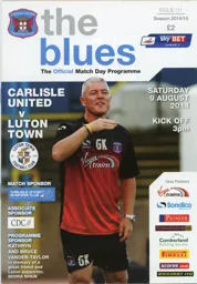 Programme: Carlisle United vs Luton Town FC (9th Aug 2014)