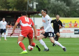 Matt Robinson on the ball