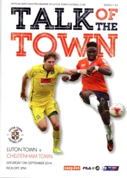 Programme: Luton Town FC vs Cheltenham Town (13th Sep 2014)