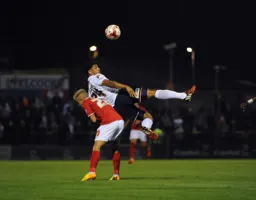 Curtley Williams get his header in