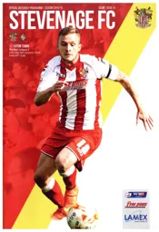 Programme: Stevenage vs Luton Town FC (4th Oct 2014)